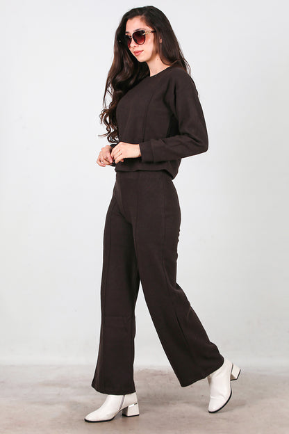 Kadın Selanik Çimalı İkili Takım Kahverengi