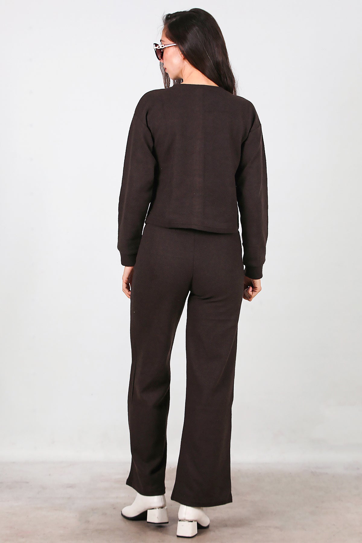 Kadın Selanik Çimalı İkili Takım Kahverengi