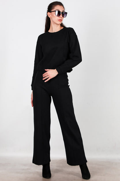 Kadın Selanik Çimalı İkili Takım Siyah