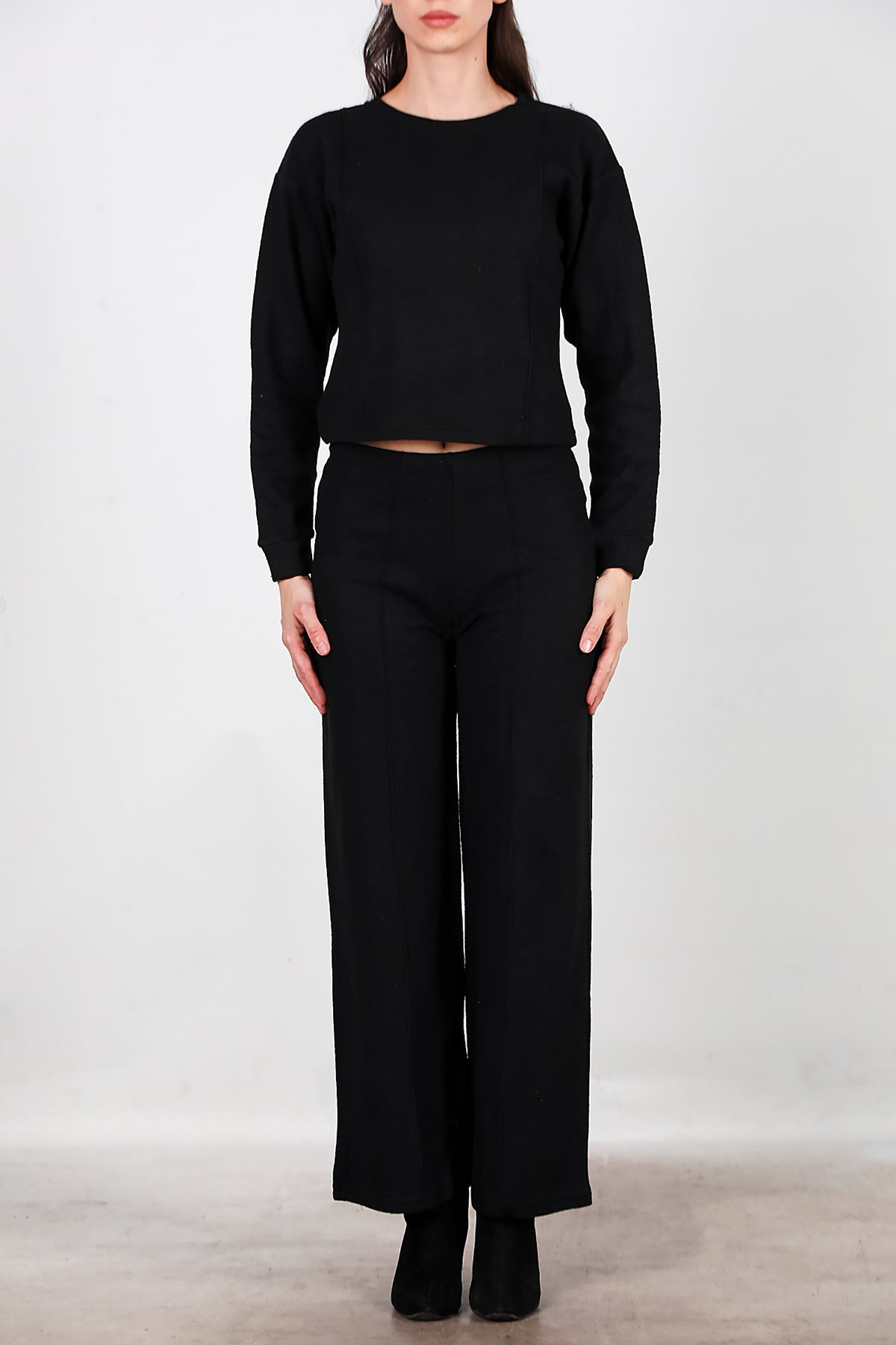 Kadın Selanik Çimalı İkili Takım Siyah