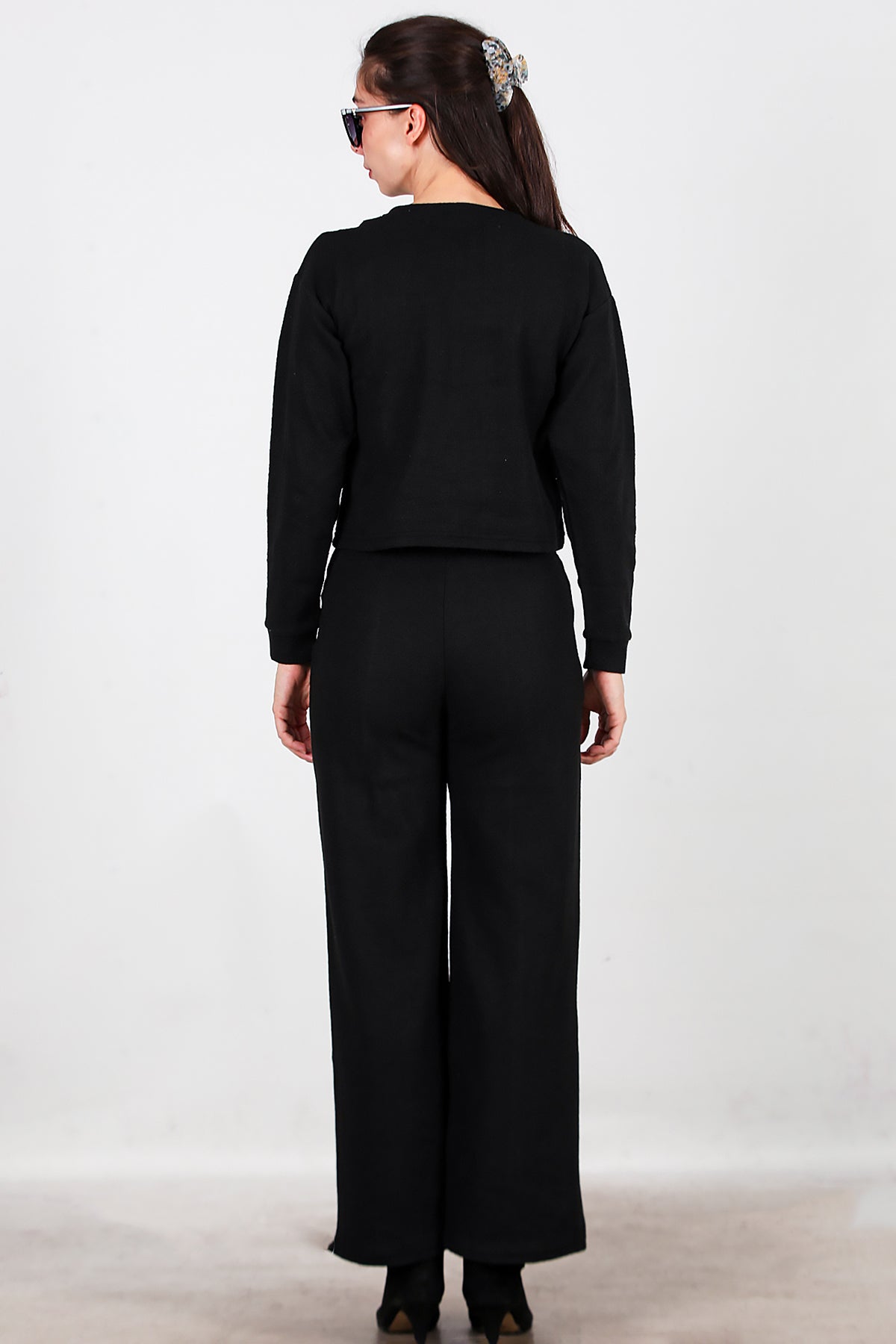 Kadın Selanik Çimalı İkili Takım Siyah