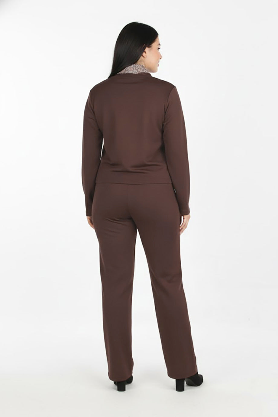 Balance Kadın Fularlı İkili Takım Kahverengi