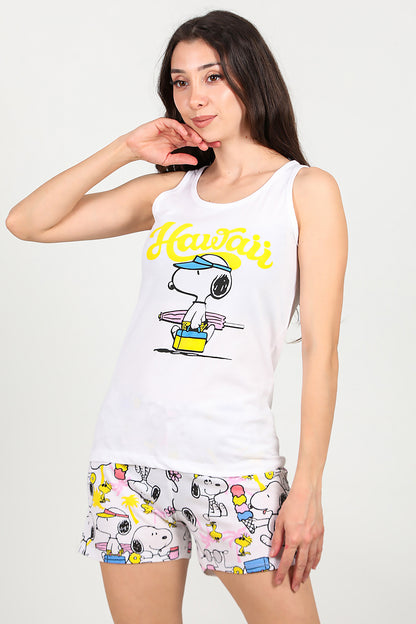 Kadın Pijama Takımı Sarı