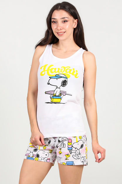 Kadın Pijama Takımı Sarı