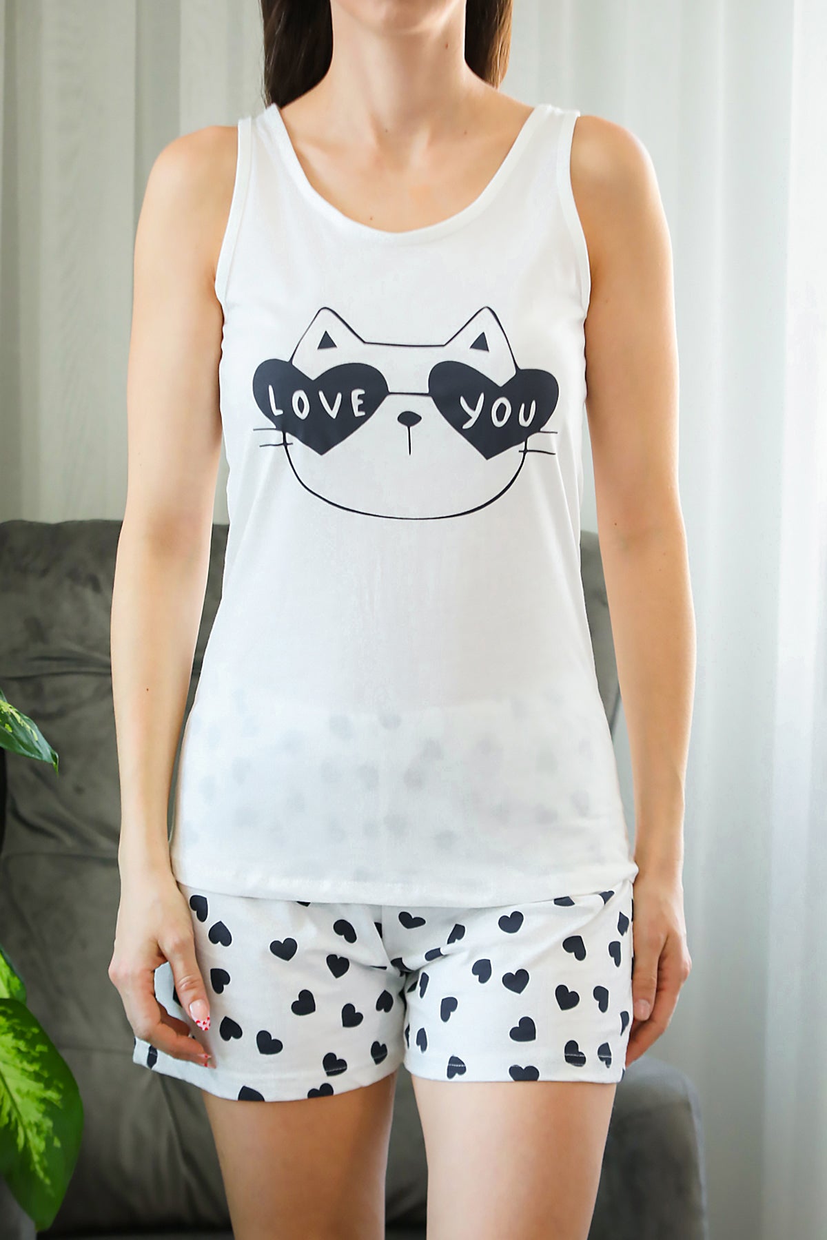 Kadın Pijama Takımı Lacivert