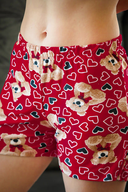 Kadın Pijama Takımı Kırmızı