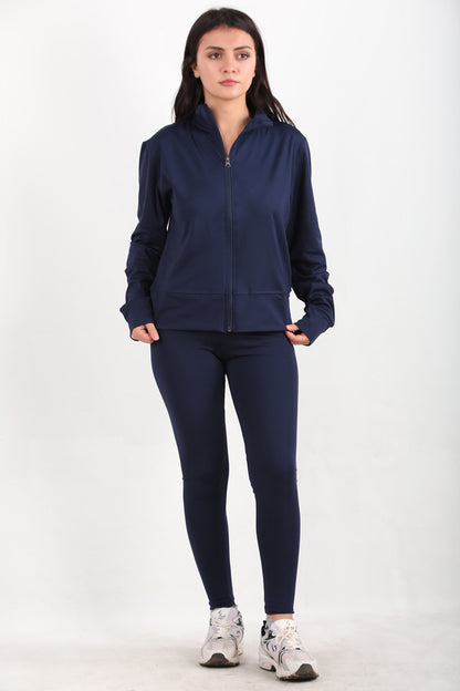 Suitiva Kadın Ceketli Taytlı Takım Lacivert