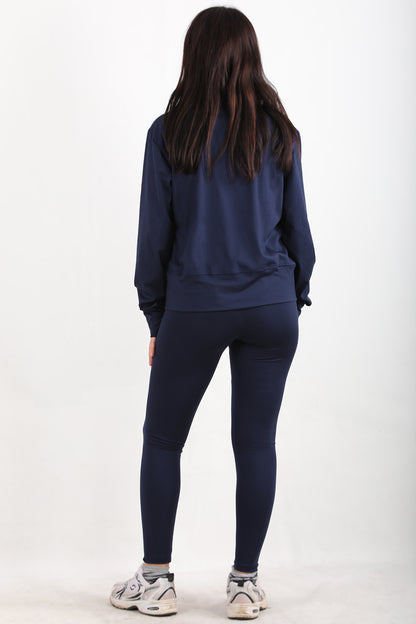 Suitiva Kadın Ceketli Taytlı Takım Lacivert