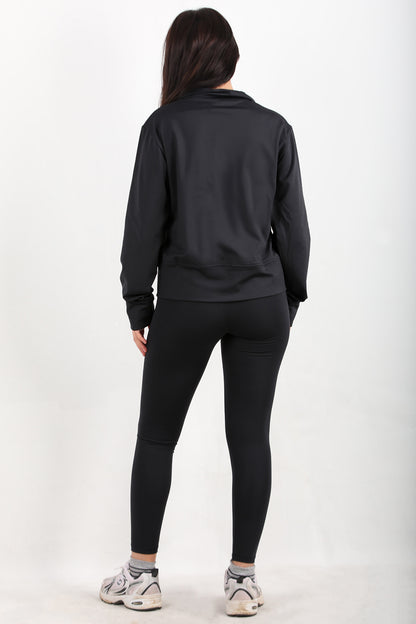 Suitiva Kadın Ceketli Taytlı Takım Siyah