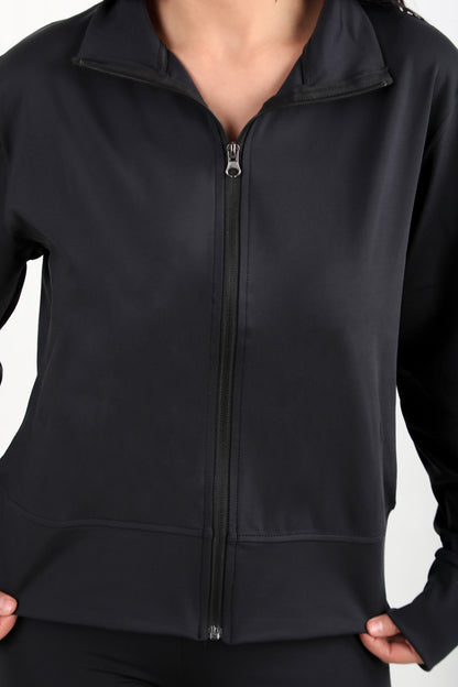 Suitiva Kadın Ceketli Taytlı Takım Siyah