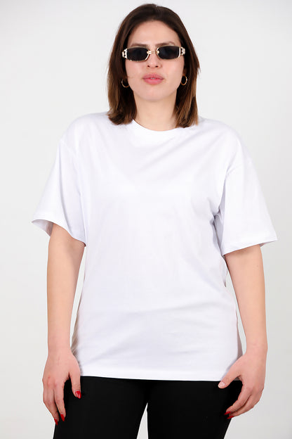Büyük Beden Oversize T-shirt Beyaz