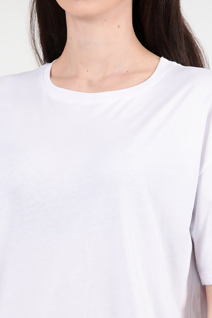 Kadın Oversize T-shirt Beyaz