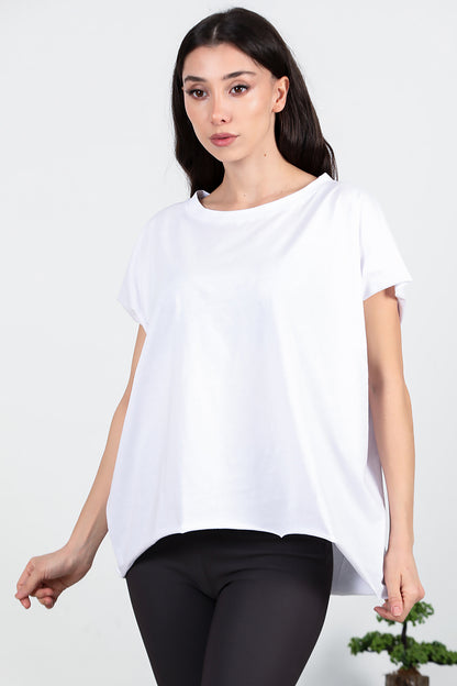 Kadın Salaş T-shirt Beyaz
