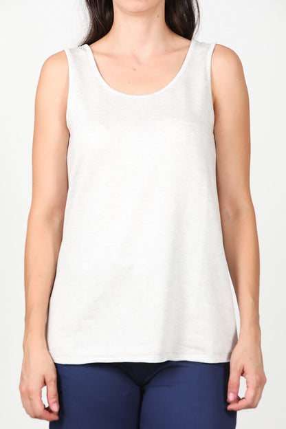 Kadın Kalın Askılı T-Shirt Gri