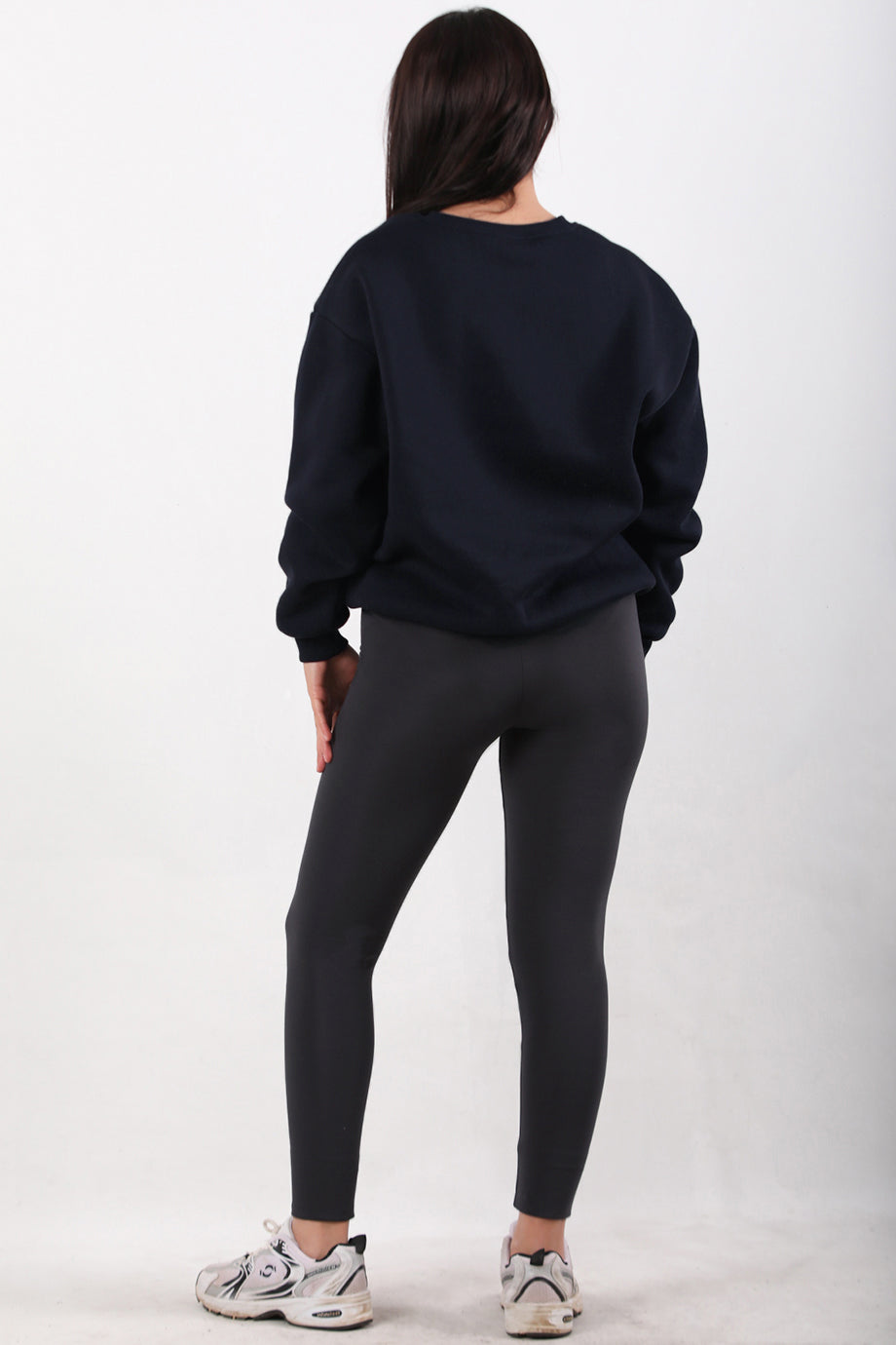 Cozyfit Kadın Yüksek Bel Şardonlu Tayt Füme