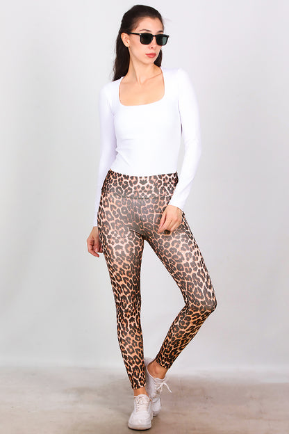 Kadın Leopar Desenli Tayt Leopar