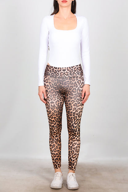 Kadın Leopar Desenli Tayt Leopar