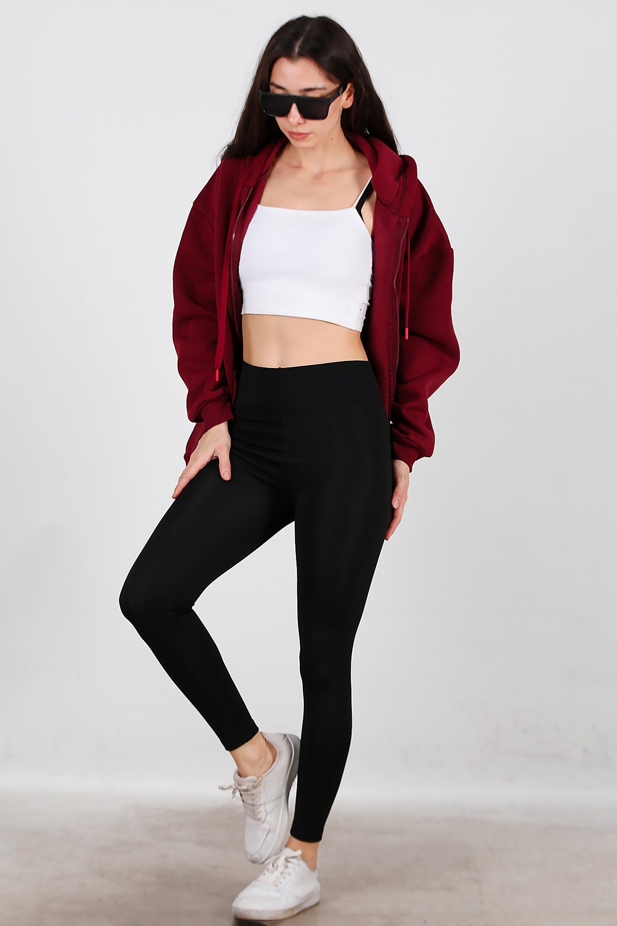 Kadın İçi Polarlı Tayt Siyah