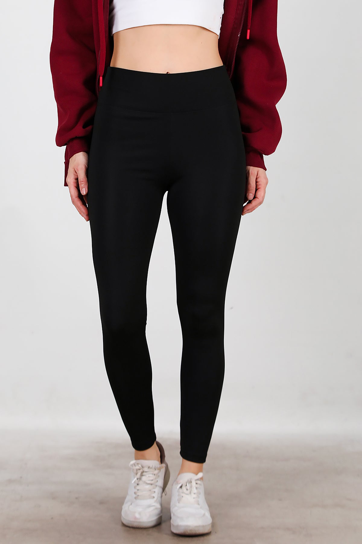 Kadın İçi Polarlı Tayt Siyah