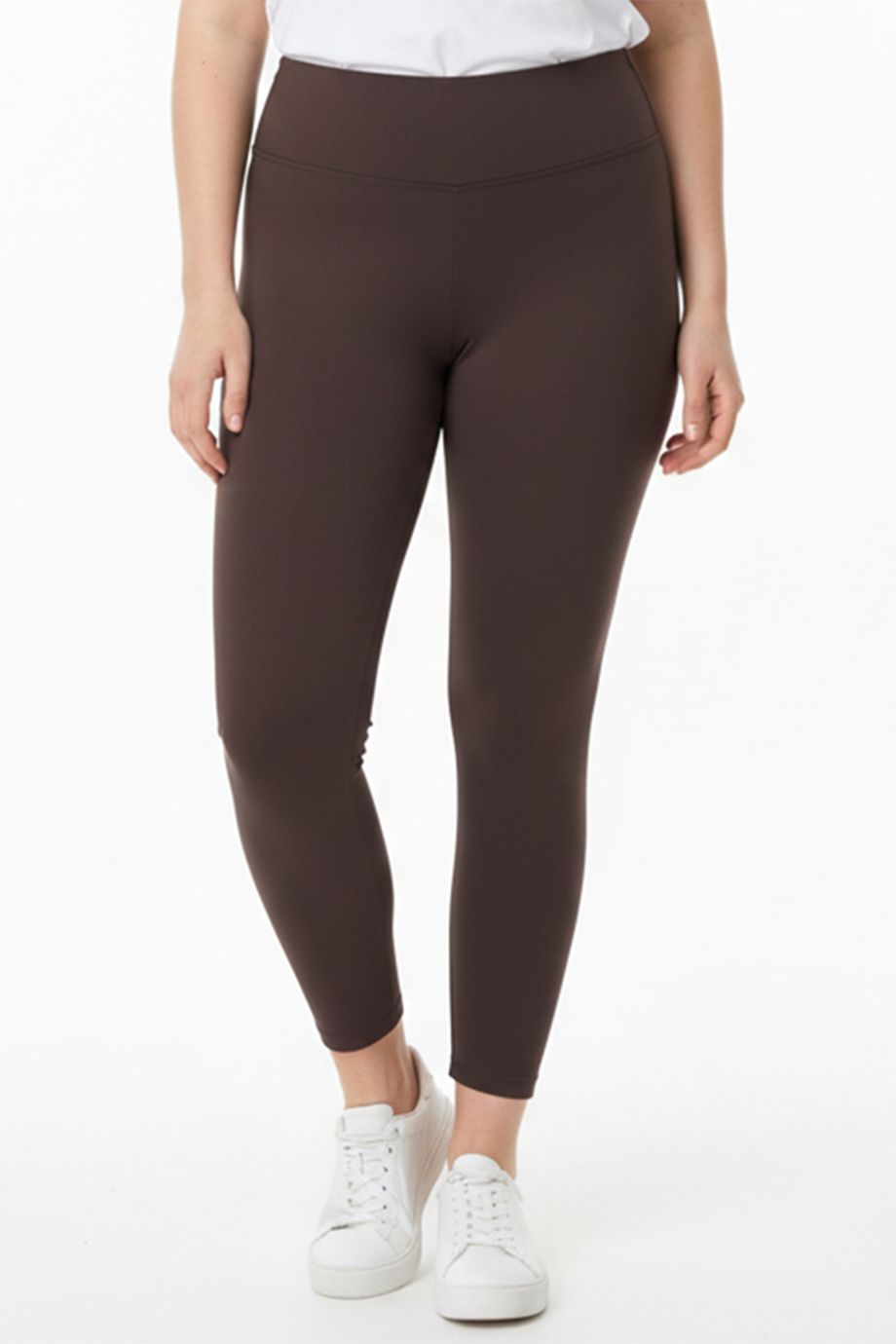 Polarise Büyük Beden İçi Polarlı Yüksek Bel Tayt Kahverengi