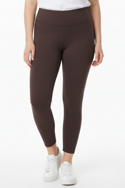 Polarise Büyük Beden İçi Polarlı Yüksek Bel Tayt Kahverengi