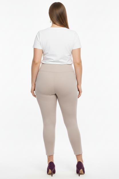 Büyük Beden İçi Polarlı Yüksek Bel Tayt Taş