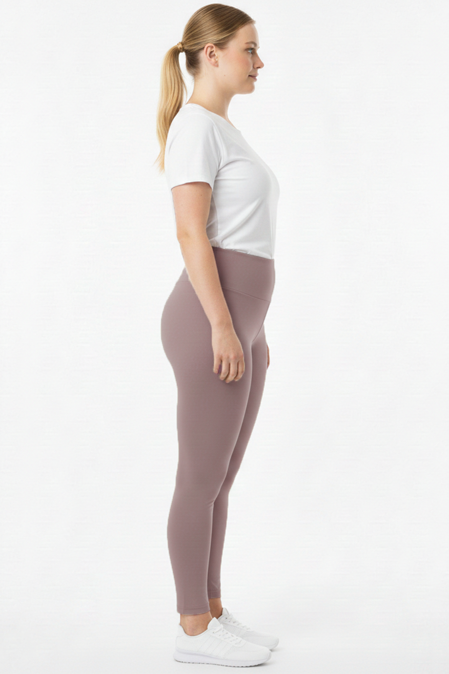 Polarise Büyük Beden İçi Polarlı Yüksek Bel Tayt Vizon