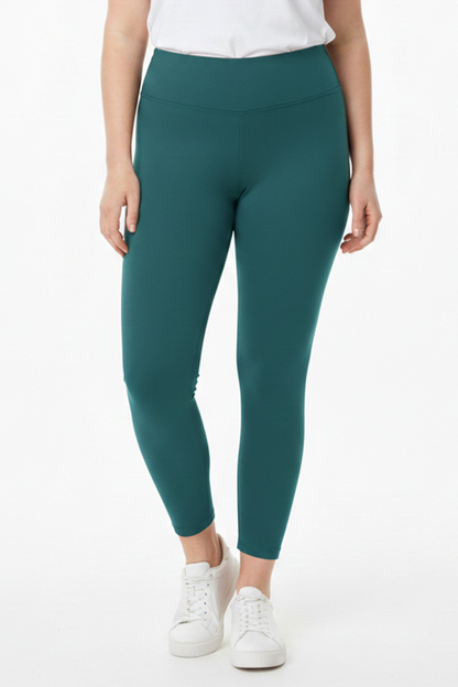 Polarise Büyük Beden İçi Polarlı Yüksek Bel Tayt  Zümrüt