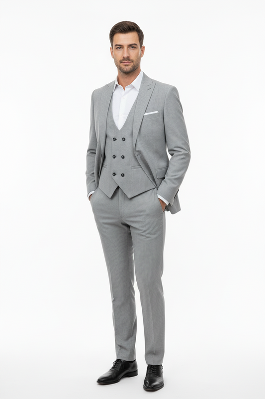 Mega Erkek Mega 3lü Takım Açık Gri