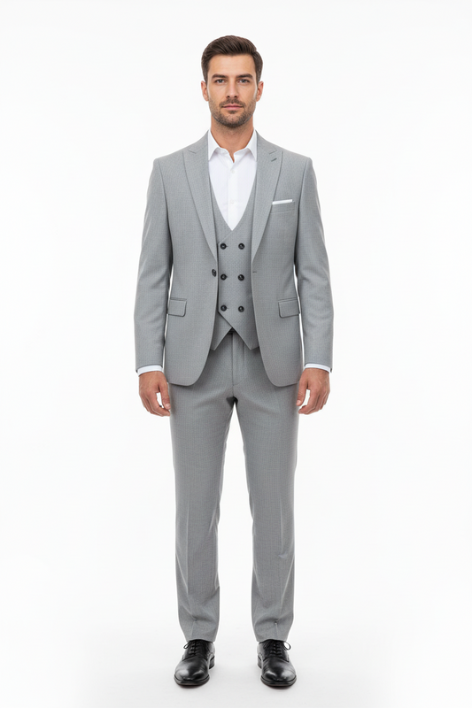 Mega Erkek Mega 3lü Takım Açık Gri