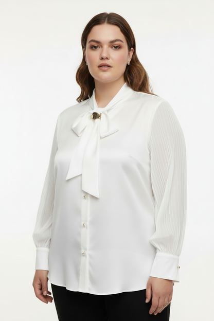 Bow Detail Shirt - Front View