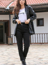 Kadın Mom Jeans Kot Pantolon  Siyah