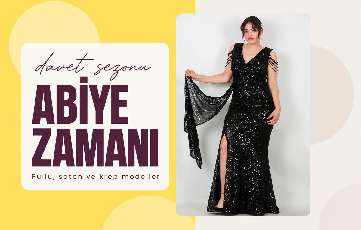 Abiye zamanı: pullu, saten ve krep abiye modelleri