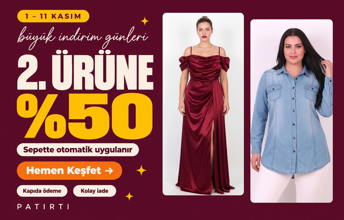 1-11 Kasım büyük indirim günleri: 2. ürüne %50, kapıda ödeme ve kolay iade