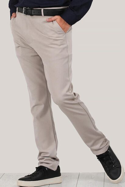 Erkek Klasik Kumaş Pantolon Taş | Patırtı