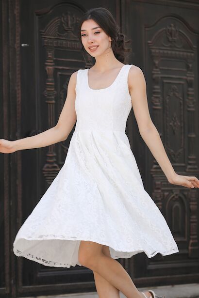 Dantelli-kemerli-kiz-cocuk-elbise-slf01mint Modelleri | Patırtı